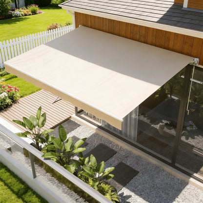 YODOLLA 16'×10' Manual Retractable Awning Sun Shade Patio