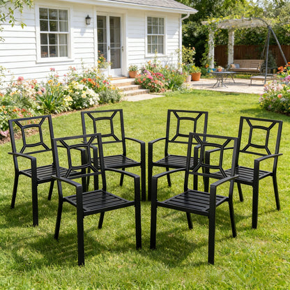 YODOLLA 6 Pieces Outdoor Dining Chairs