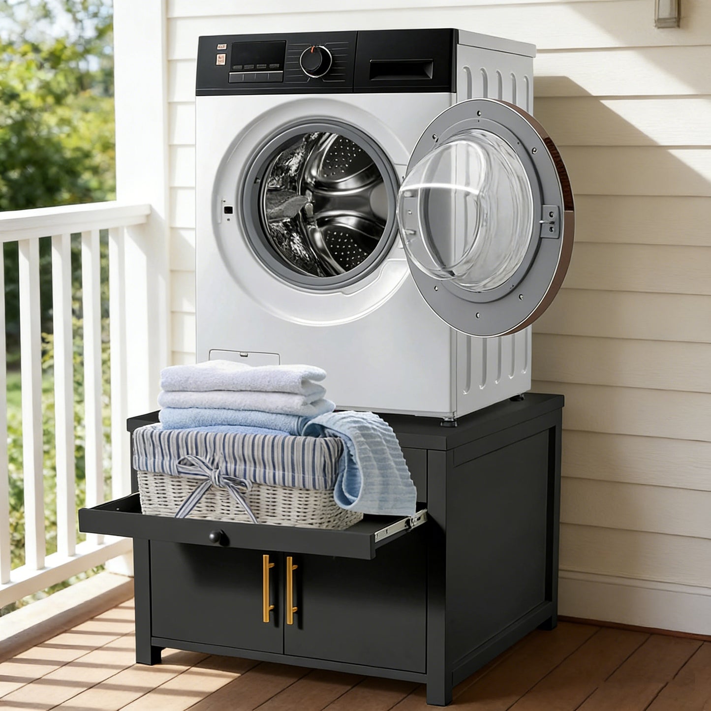 YODOLLA Laundry Pedestal, 700 LBS Capacity Washer Dryer Pedestal, 29″L*29″W*23″ H Washer and Dryer Stand