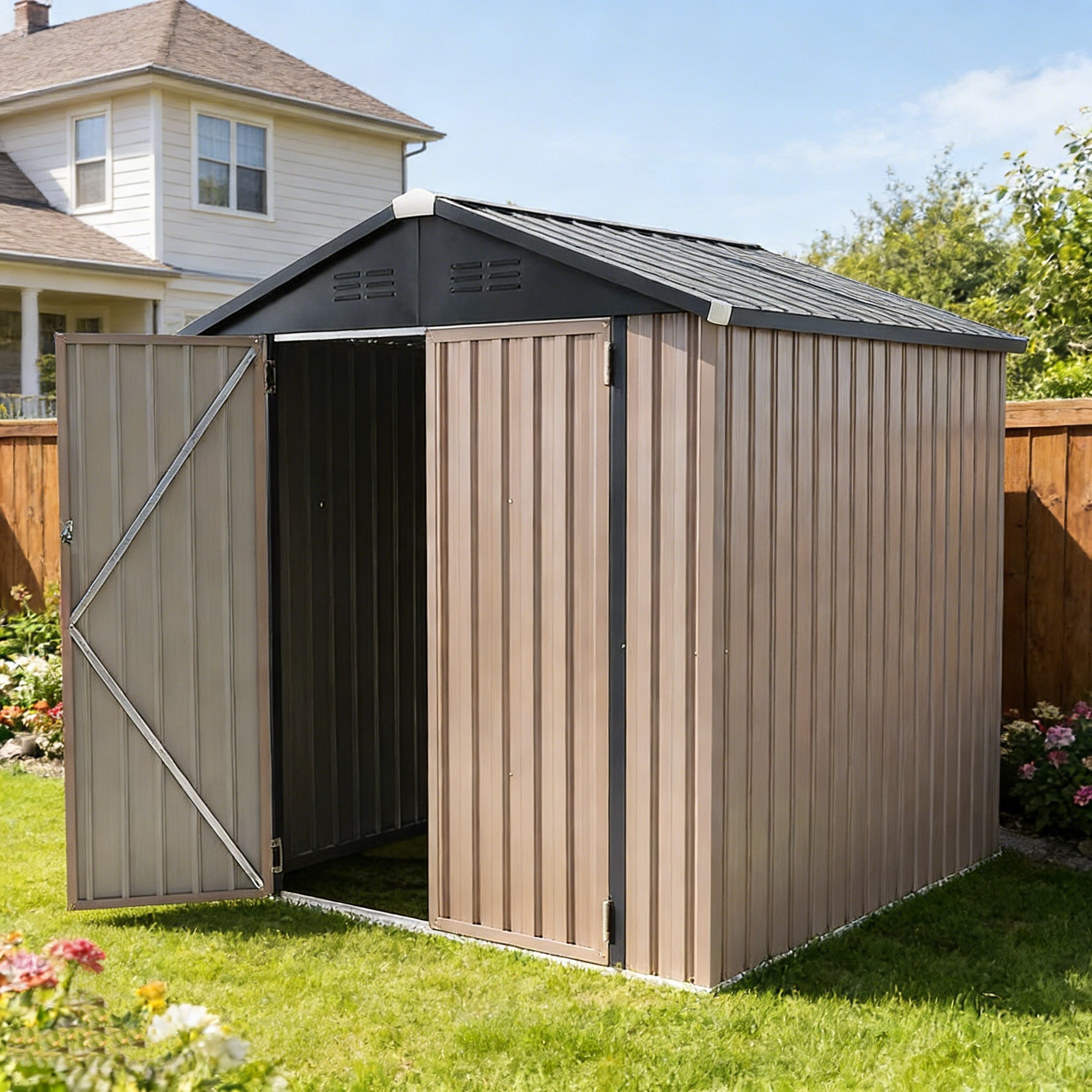 YODOLLA 6x6 Outdoor Storage Shed – Spacious, Durable & Versatile