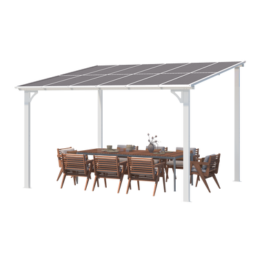 YODOLLA White Lean To Gazebo