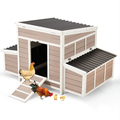 YODOLLA 56" Large Chicken House Hen House for 6 Chickens