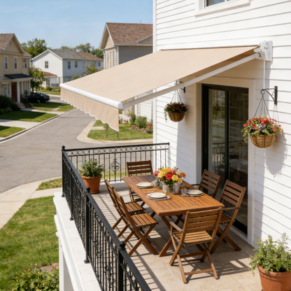 YODOLLA 13'x8' Retractable Awning Cover Sun Shade Shelter