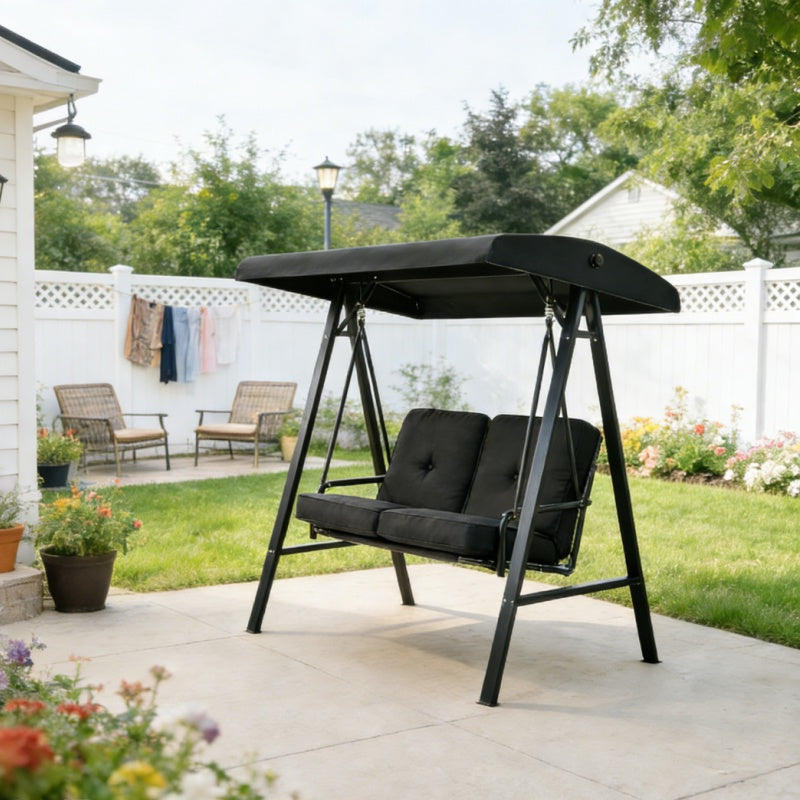 YODOLLA 2-Seat Patio Swing Chair with Canopy – Comfortable