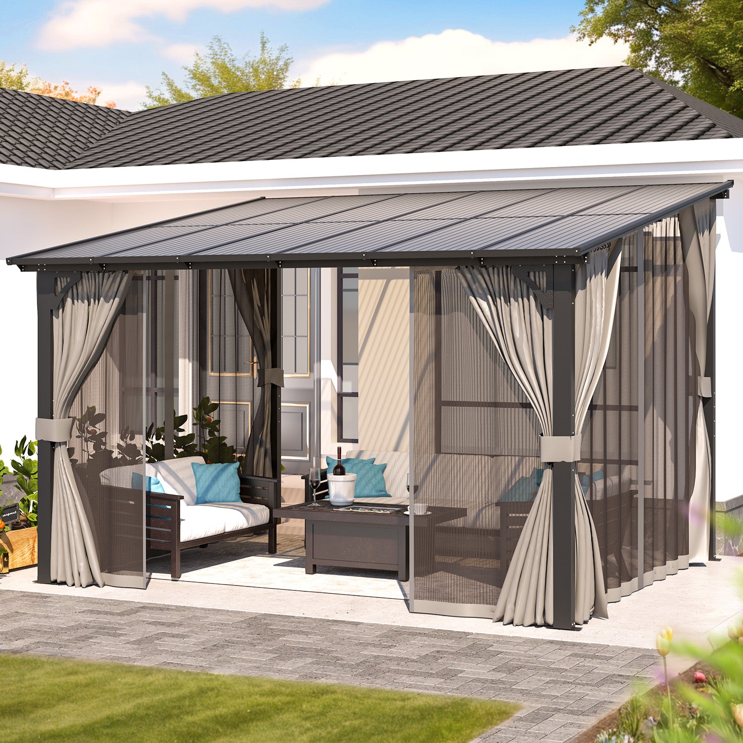YODOLLA Gazebo with Mosquito Netting