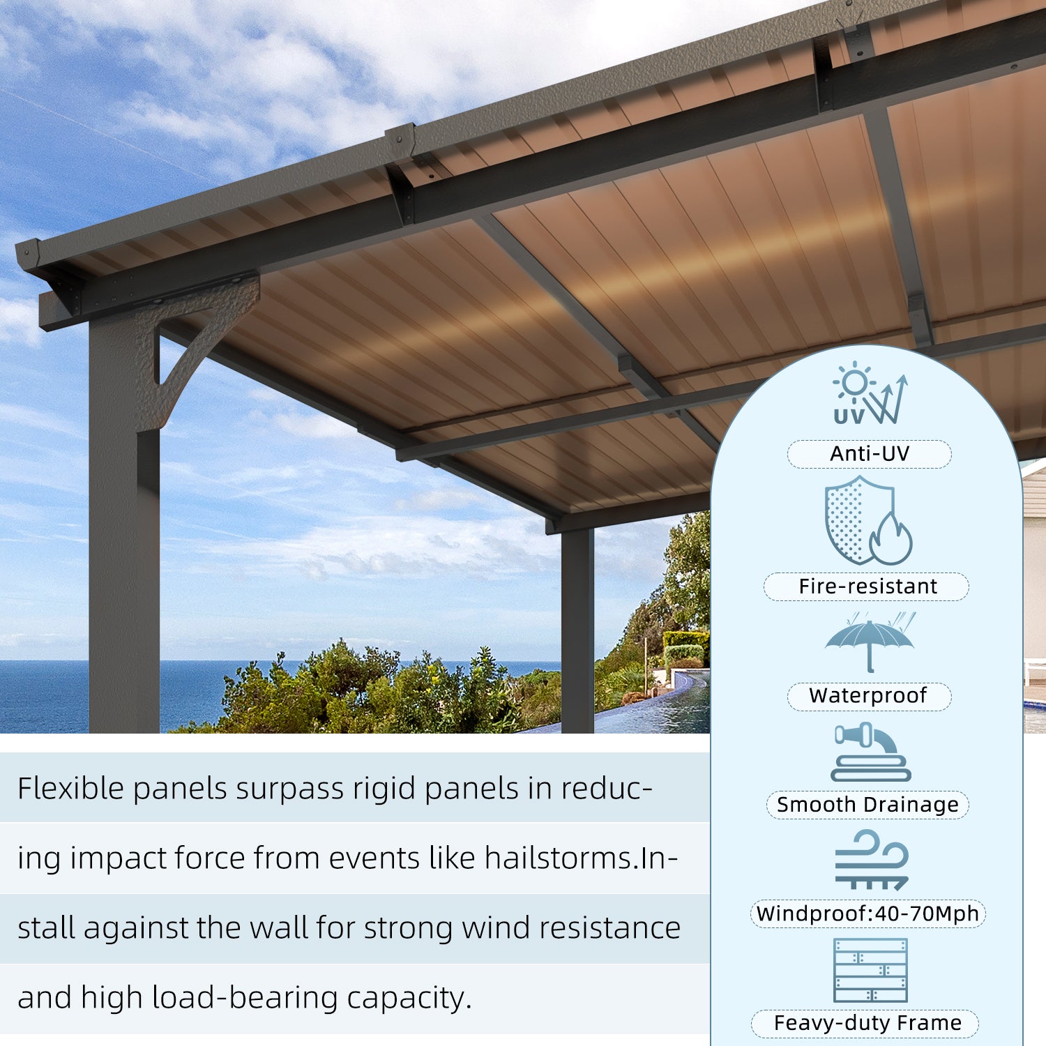 YODOLLA heavy duty outdoor gazebo.
