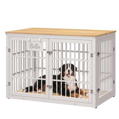 YODOLLA 46'' Dog Crate Furniture for XX-Large Dogs, White