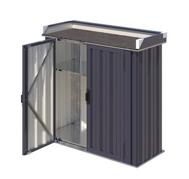 YODOLLA Metal Outdoor Storage Cabinet, Gray