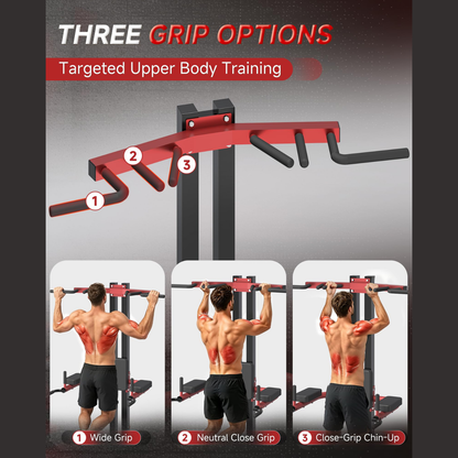 YODOLLA Power Tower Pull Up & Dip Station, Leverage Assisted Dip Machine
