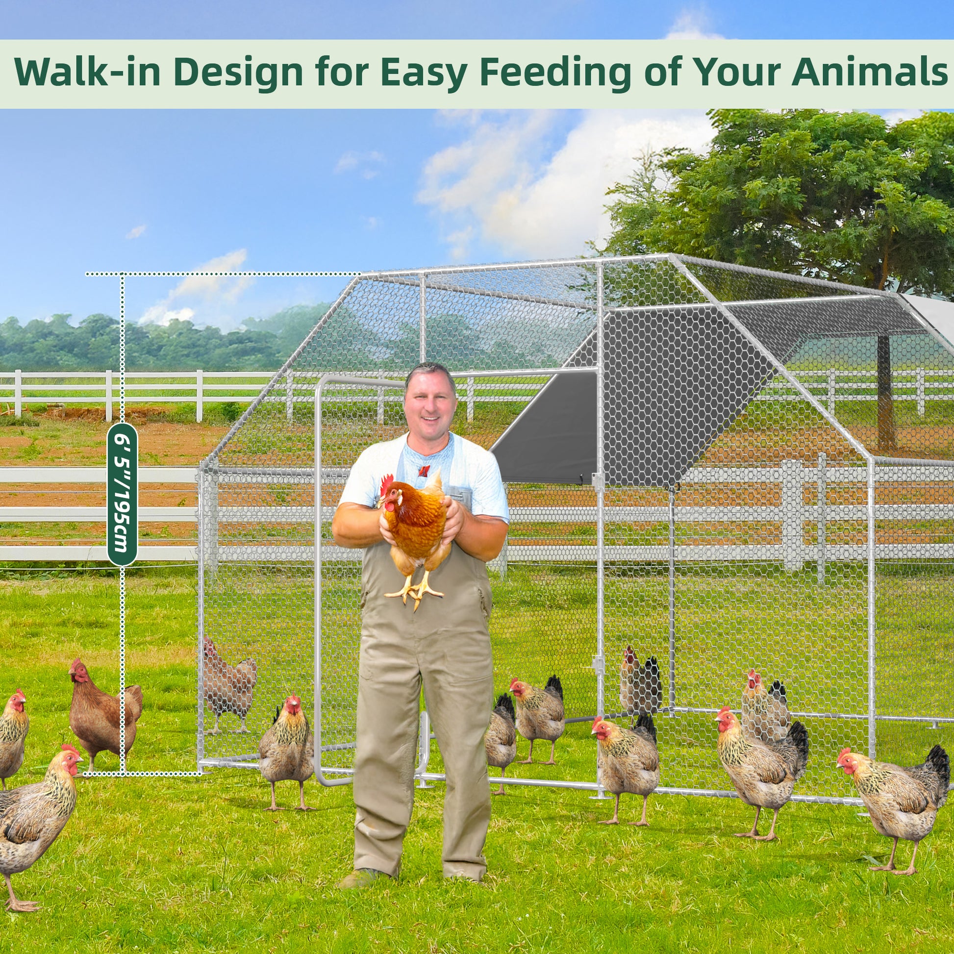 YODOLLA chicken coop size