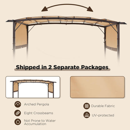 YODOLLA 9' x 12' outdoor pergola.