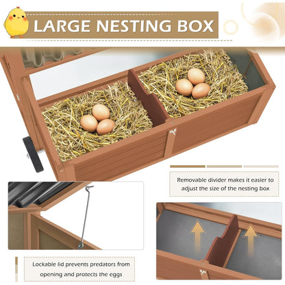 YODOLLA chicken coop nesting boxes