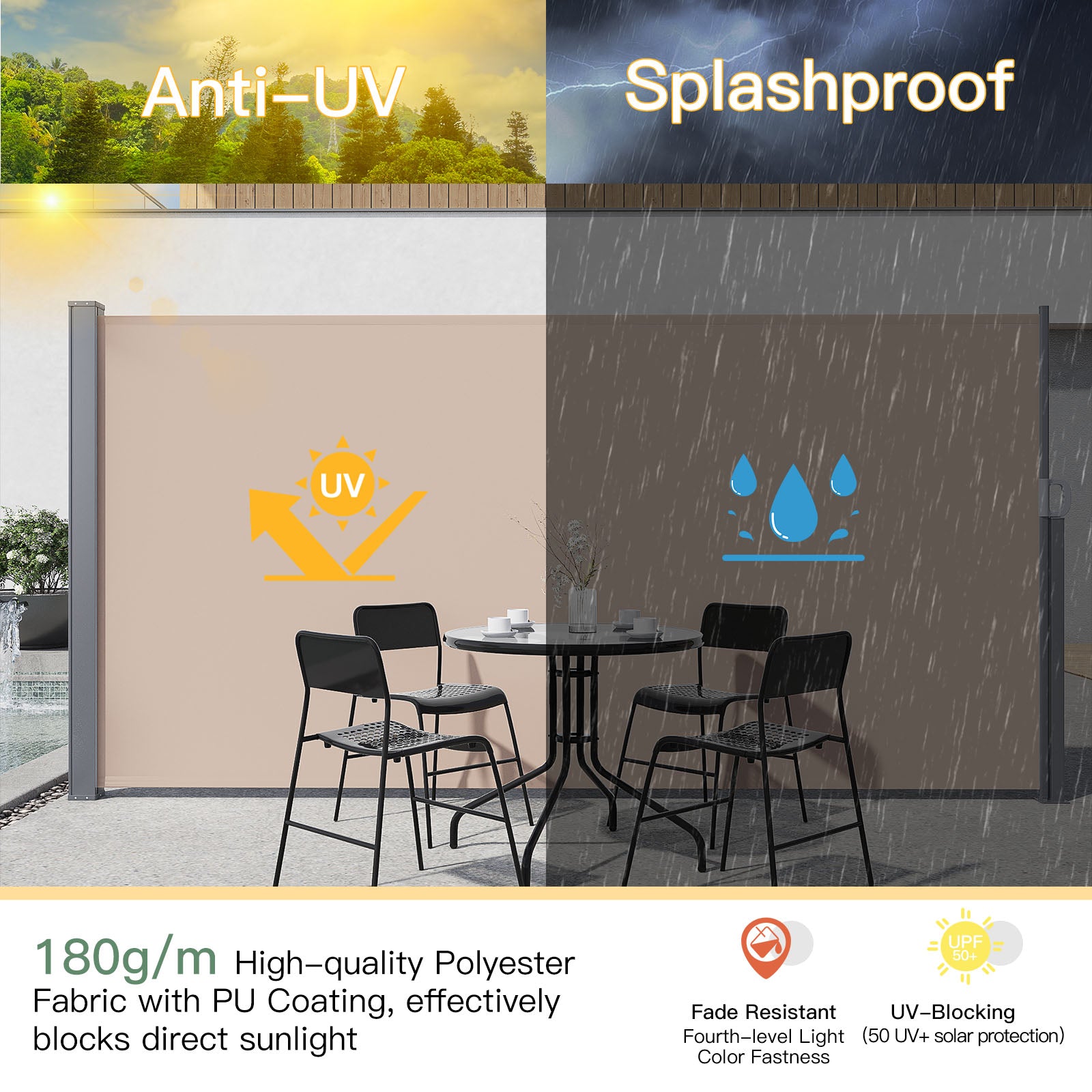 YODOLLA outdoor privacy screen.