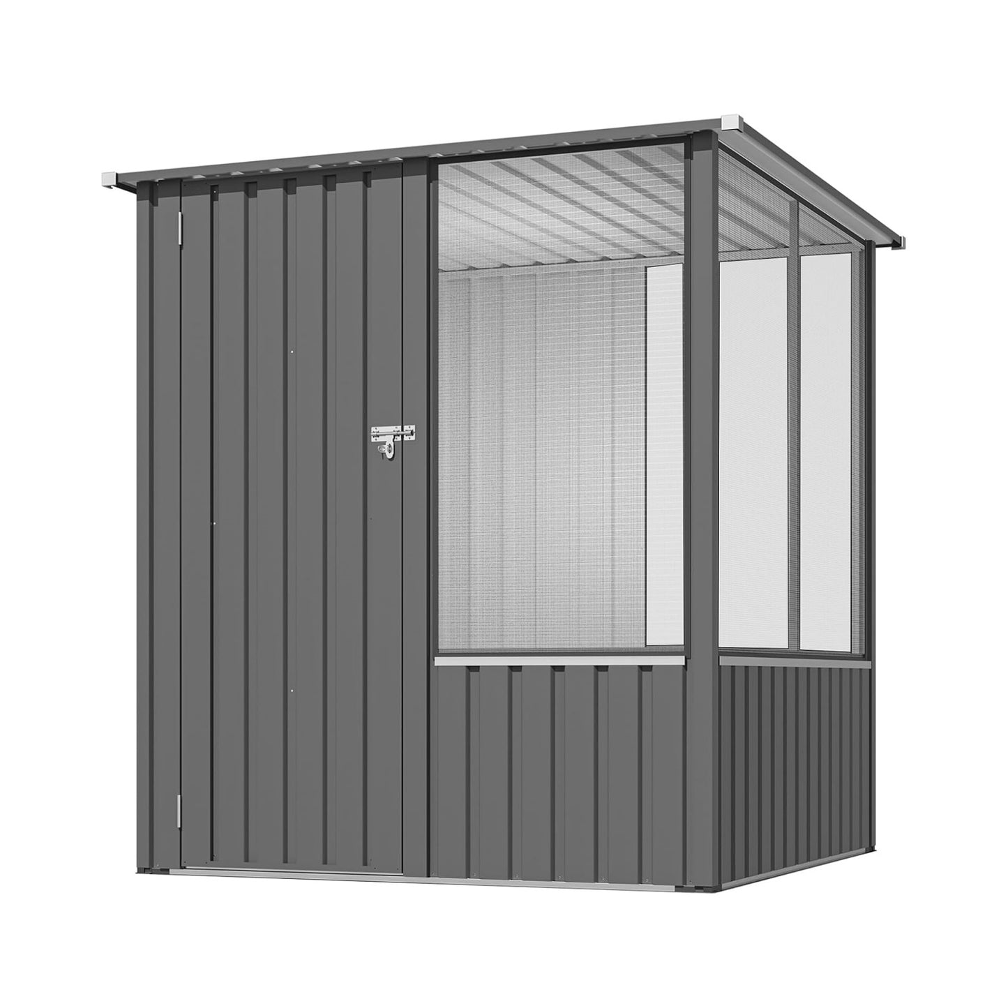 YODOLLA 5x5 FT Storage Shed, Metal Sheds & Outdoor Storage