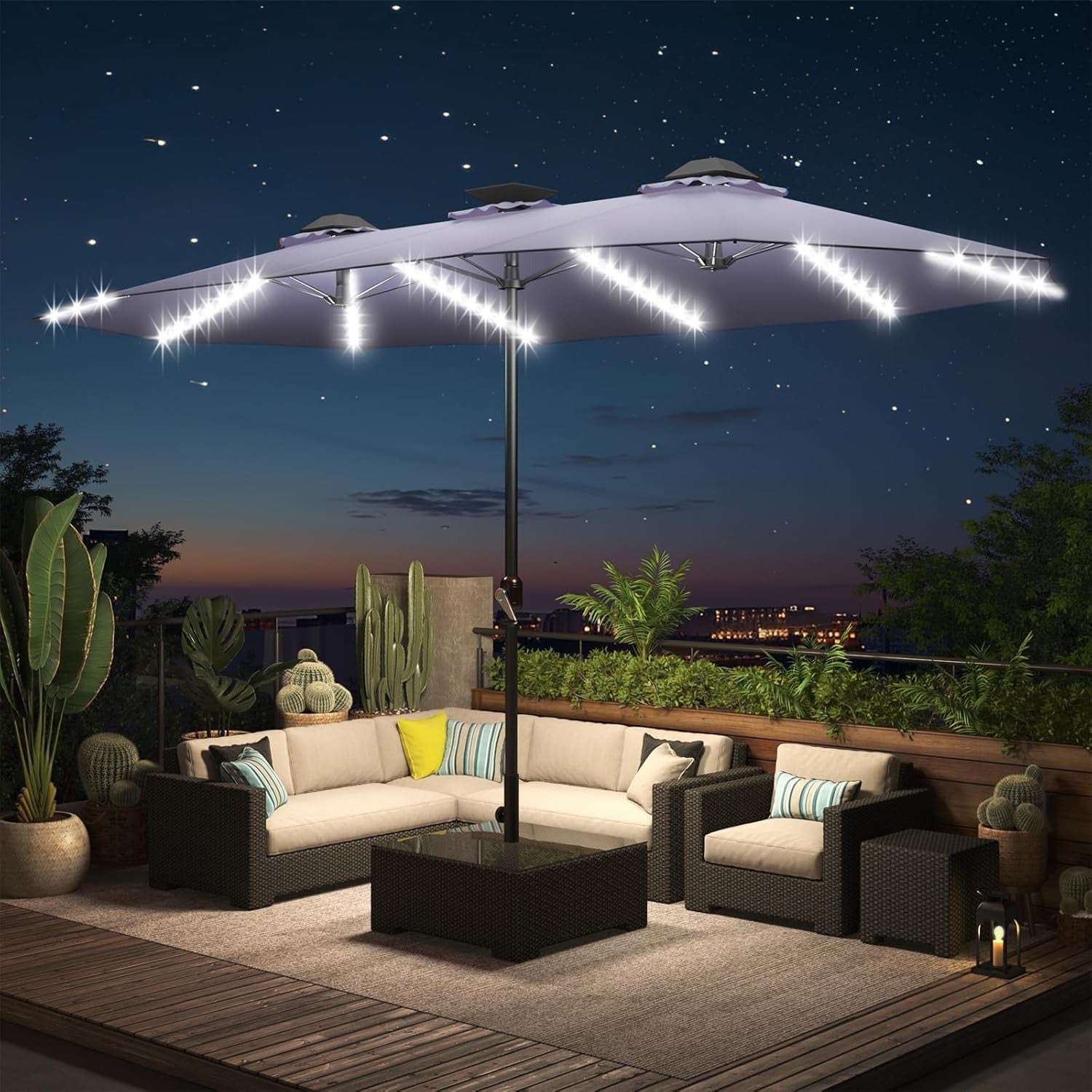 YODOLLA heavy duty patio umbrella strong