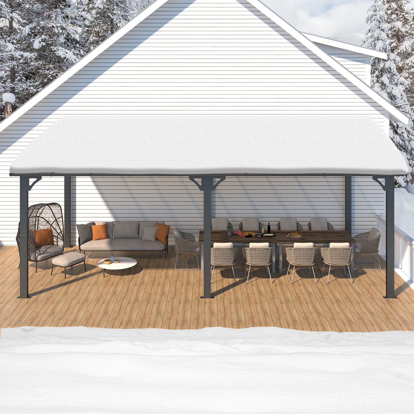 YODOLLA strong wall mounted gazebo.