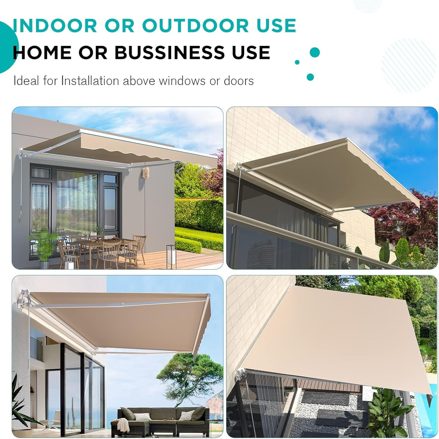 YODOLLA 13'x8' outdoor awning offering reliable sun coverage.