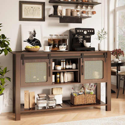 YODOLLA 47'' Buffet Cabinet, Coffee Bar Storage Cabinet