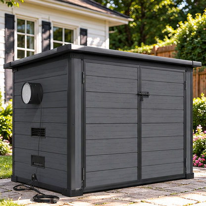 YODOLLA Resin Outdoor Generator Enclosure with Fan & Acoustic Lining