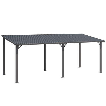 YODOLLA 20' x 8' Outdoor Hardtop Metal Gazebo for Patio
