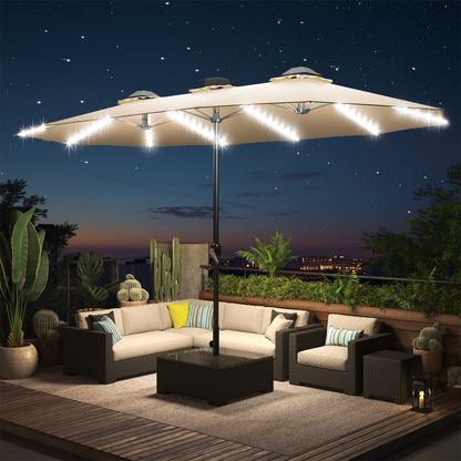 YODOLLA heavy duty patio umbrella rust resistant