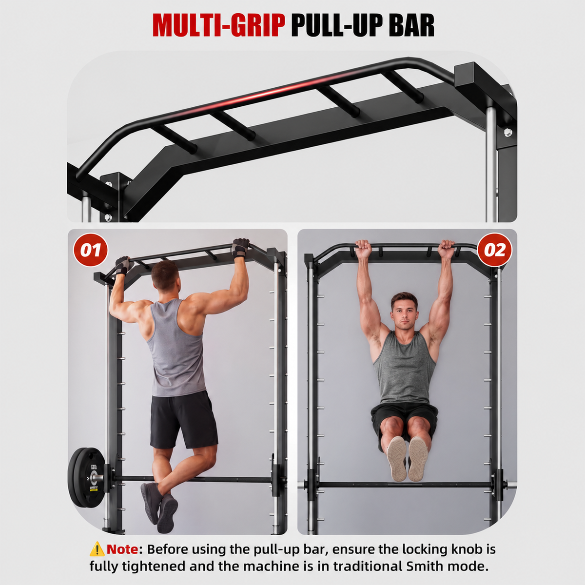 YODOLLA Power Cage and Smith Machine, Power Racks for Home Gym