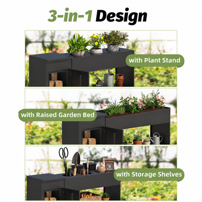 YODOLLA Package Delivery Box for Outside(Black,60.6’’x17.3’’x36.6’’)