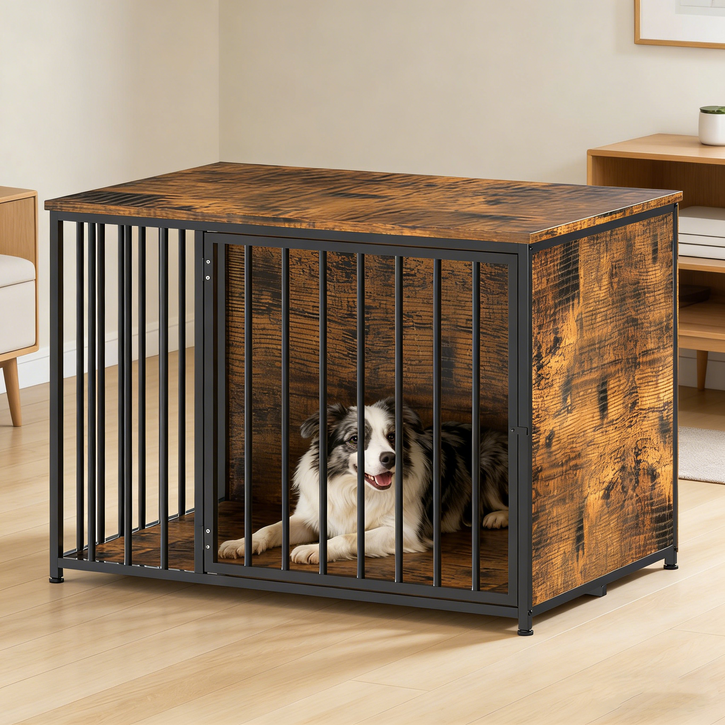 YODOLLA 42 Inch Dog Crate Furniture Pet Cage End Table