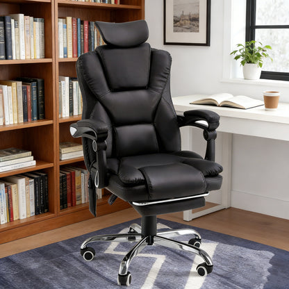 YODOLLA Office Chair with 7 Points Vibration Massage&Heat, Adjustable Ergonomic Recliner, Black