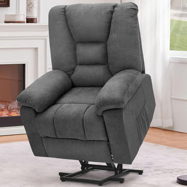 YODOLLA Massage Power Lift Recliner for Elderly, Electric Lift Chair, Carbon Fiber, Grey