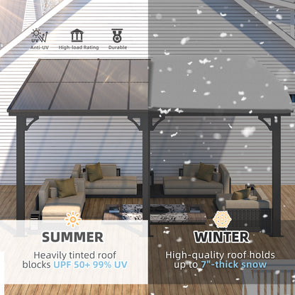 YODOLLA 14' × 10’ Adjustable Height Outdoor Gazebo Pergola for Patio