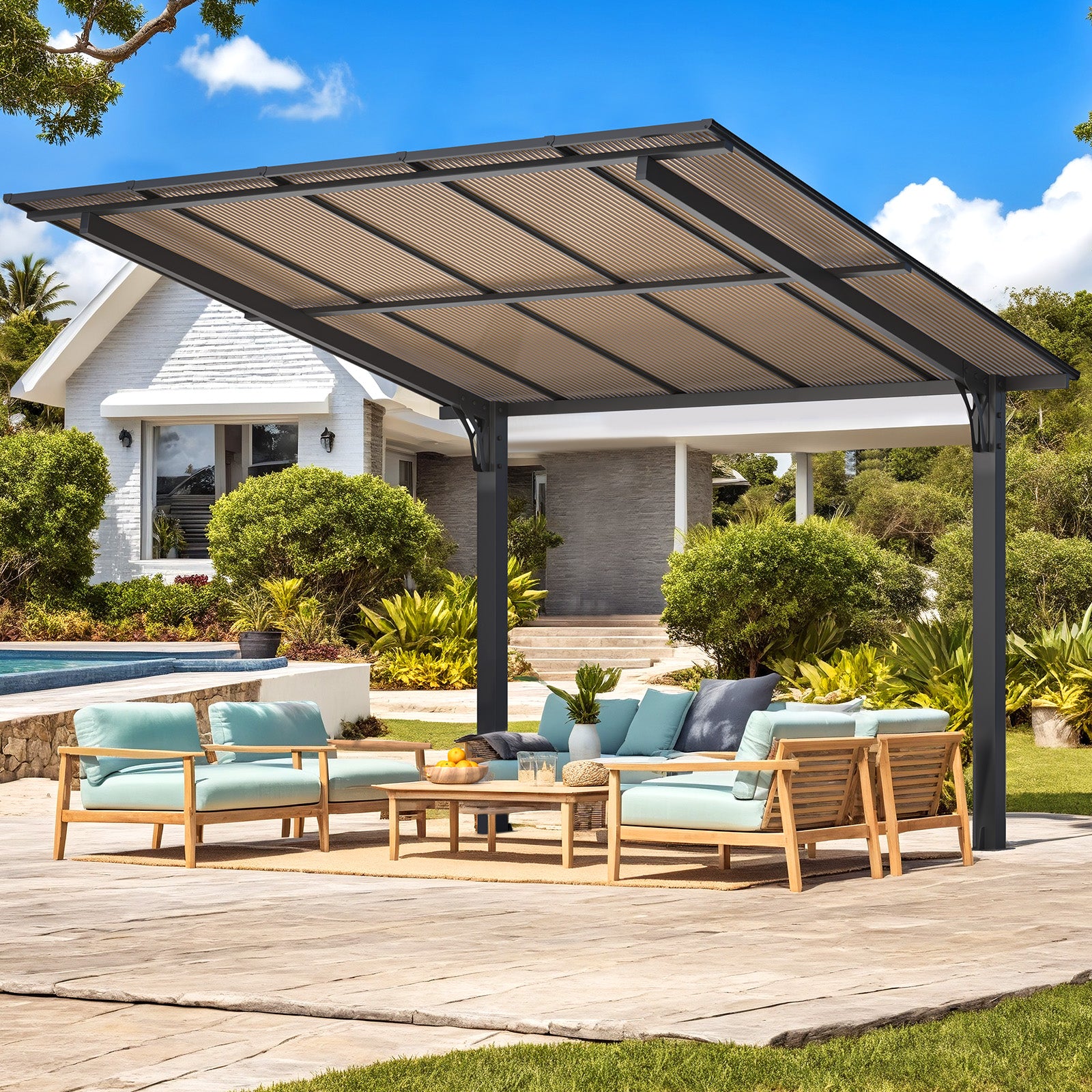 YODOLLA hardtop pergola.