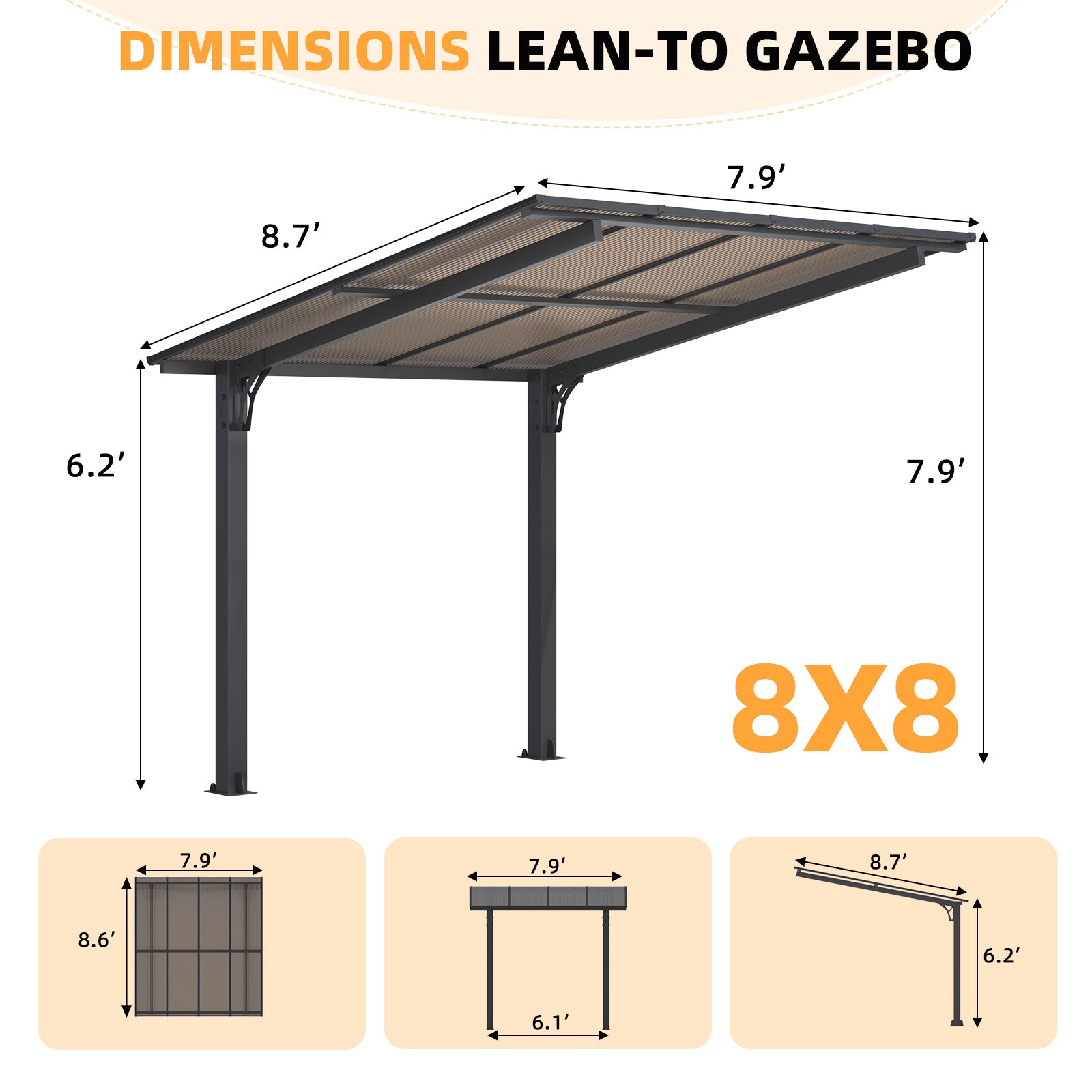 YODOLLA freestanding gazebo.