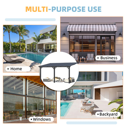 YODOLLA 14' × 10’ Adjustable Height Outdoor Gazebo Pergola for Patio