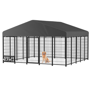 YODOLLA 10x10 Heavy Duty Outdoor Dog Kennel