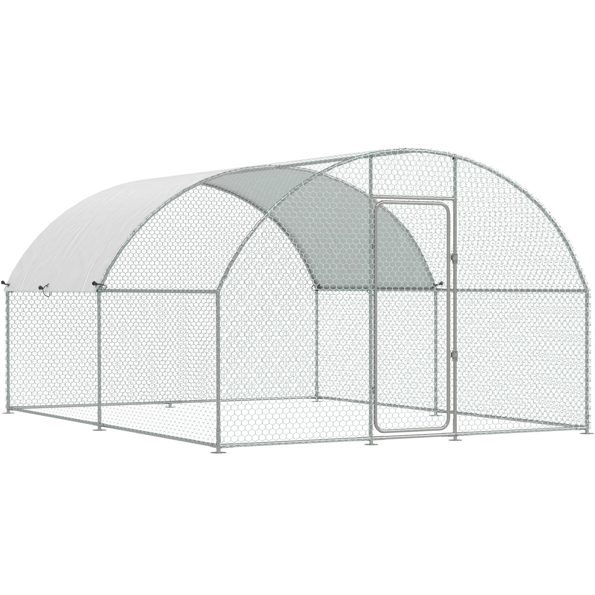 YODOLLA Walk-In Metal Chicken Coop