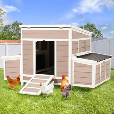 YODOLLA chicken coop with vent and nesting box.