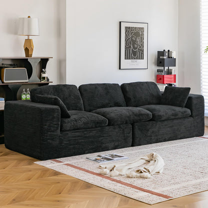 YODOLLA 110" Oversized Sofa Cloud Boneless Couch