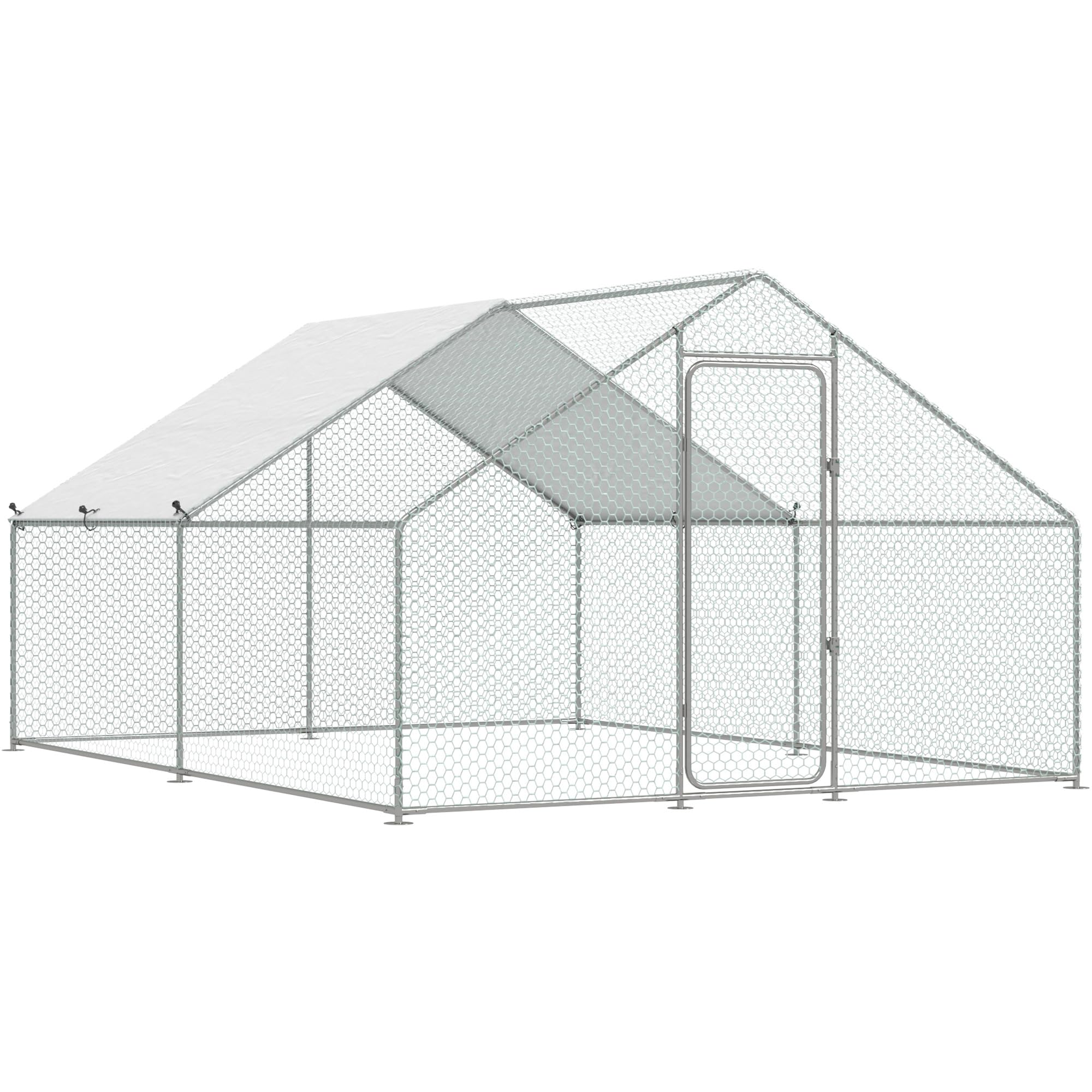 YODOLLA walk-in metal chicken coop