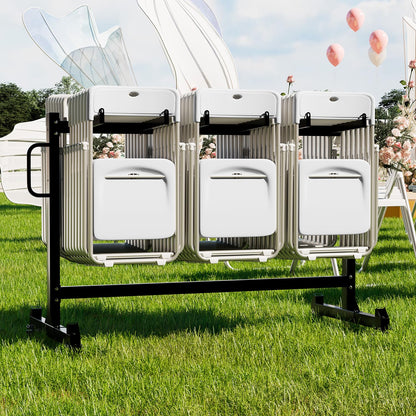 YODOLLA Folding Chair Rack Heavy Duty 540LBS Chair Cart