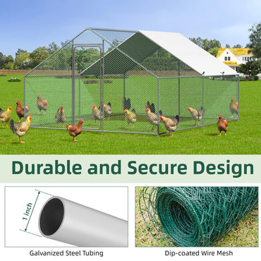 YODOLLA walk-in chicken coop with dome