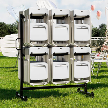 YODOLLA Folding Chair Rack 1080LBS Chair Cart