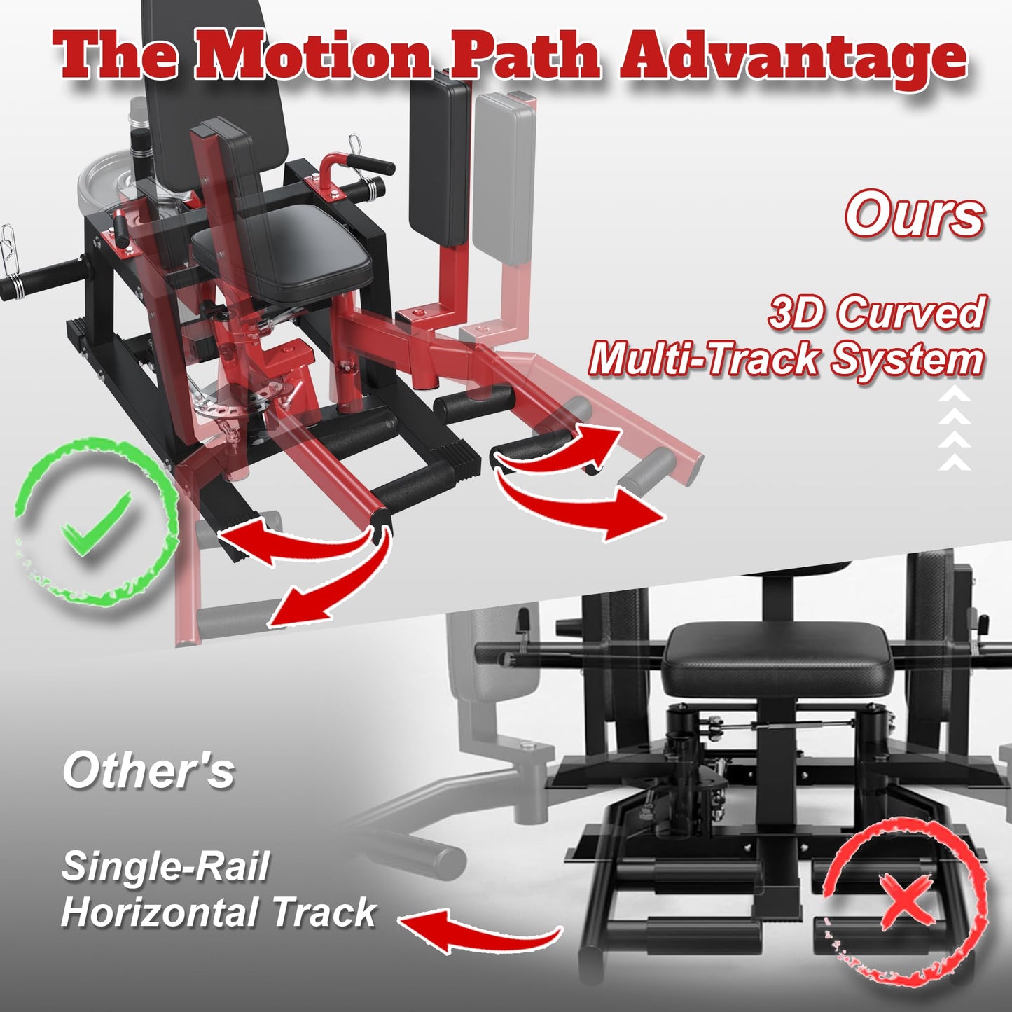 YODOLLA -in-1 Glute Machine with 3D Curved Motion, Hip Trainer