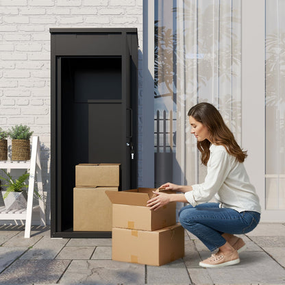 YODOLLA Package Delivery Box for Outside, Black (47.2"x17.7"x19.7")