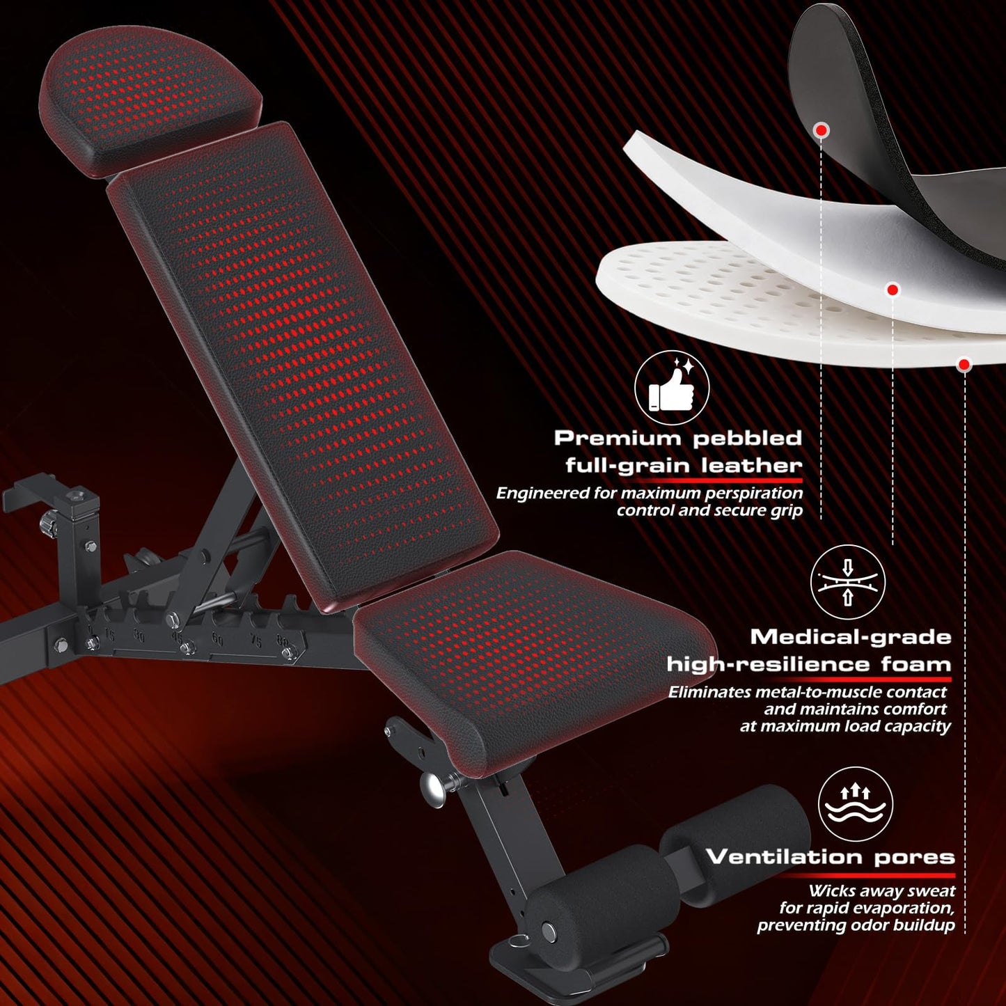 YODOLLA Adjustable Weight Bench