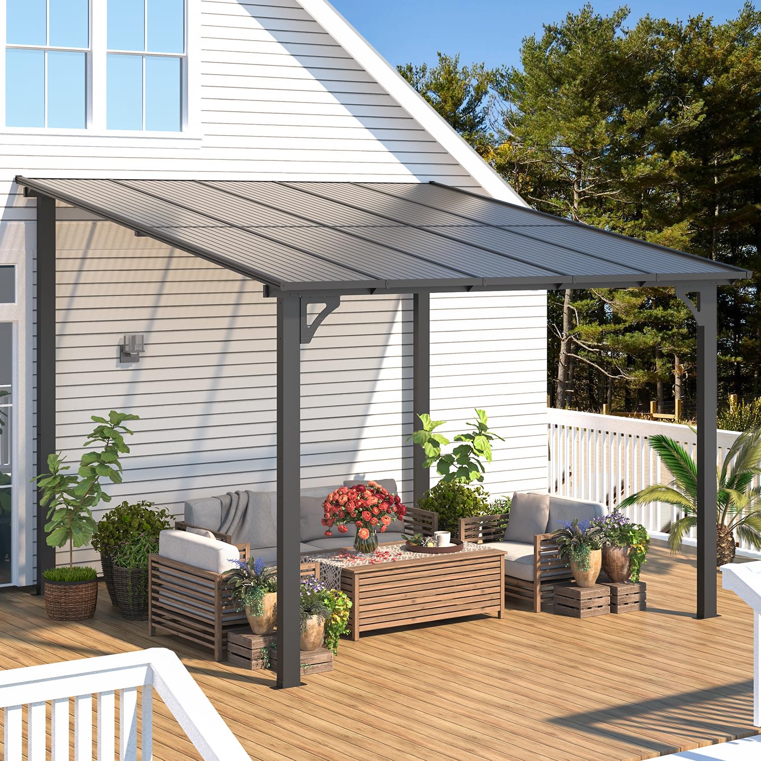 YODOLLA black gazebo.