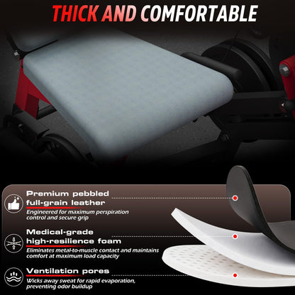 YODOLLA Convertible Leg Extension Curl Machine for Home Gym Quad Hamstring Workout