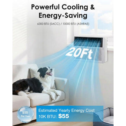 YODOLLA 10,000 BTU Window Air Conditioner U-Shaped AC Unit Ultra Quiet