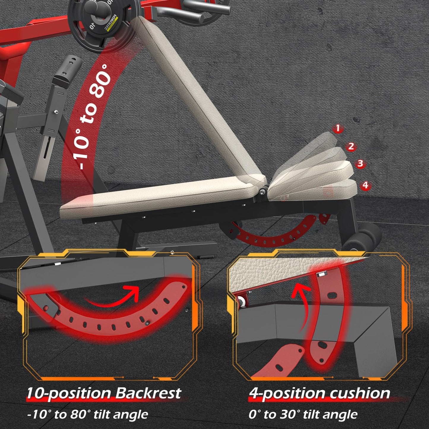 YODOLLA 3-in-1 Adjustable Weight Bench Chest Press Workout Machine