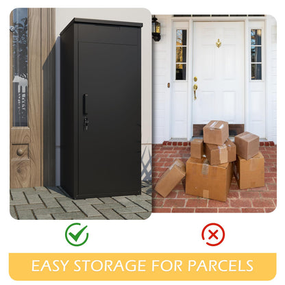 YODOLLA Package Delivery Box for Outside, Black (47.2"x17.7"x19.7")